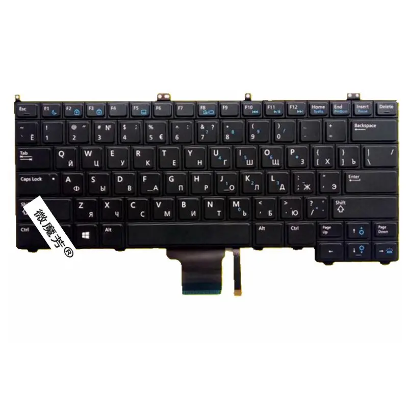  Russian FOR DELL for Latitude E7440 E7240 RU laptop keyboard backlight