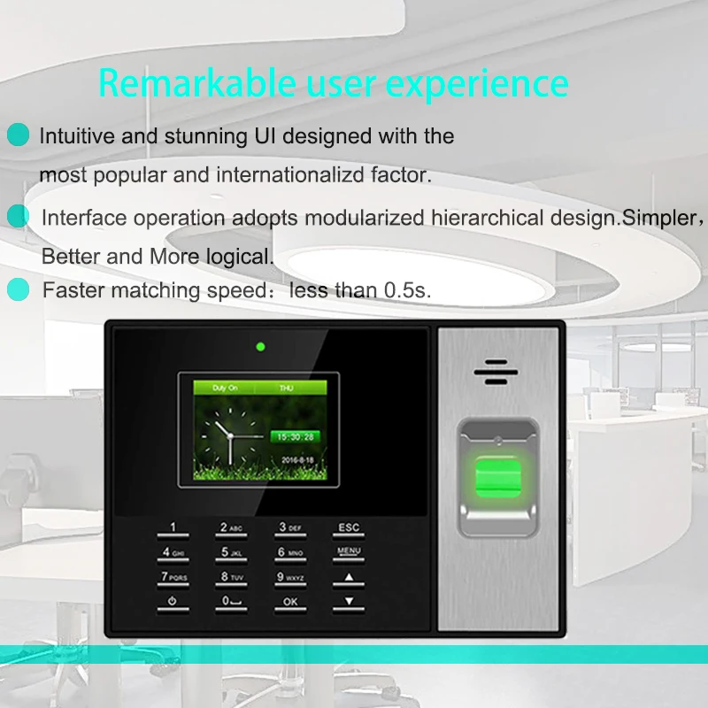 Eseye система контроля доступа к отпечаткам пальцев система контроля доступа TCP/IP биометрическая система посещаемости Часы считыватель отпечатков пальцев USB