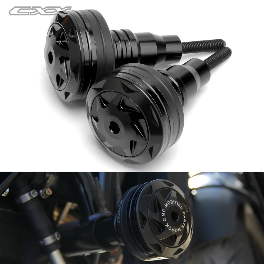 

Motorcycle Crash Pads Left&Right CNC Crash Pad Frame Slider Protector Guard For SUZUKI GSX-S1000/ABS GSX S1000 ABS 2015-2016