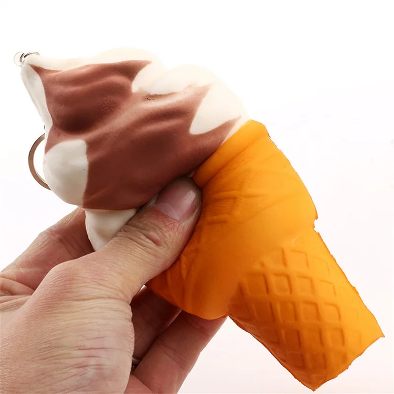 Ice cream squishy soft colorful food toy stress relief squeeze Toy kawaii slow rising soft stuffed beautiful gift bag 15cm Ice cream squishy soft colorful food toy stress relief squeeze Toy kawaii slow rising soft stuffed beautiful gift bag 15cm