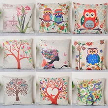 

Pillow Case Cover Cute Cartoon Owl Cotton Pillowcase