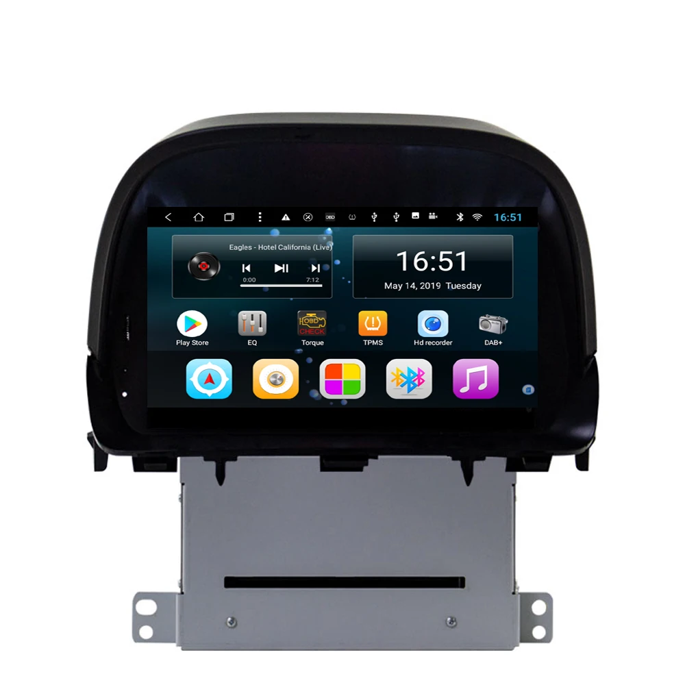

car radio Excellent Bluetooth Steering Wheel high quality GPS navigation multimedia player for opel mokka 2 8inch Android 8.1