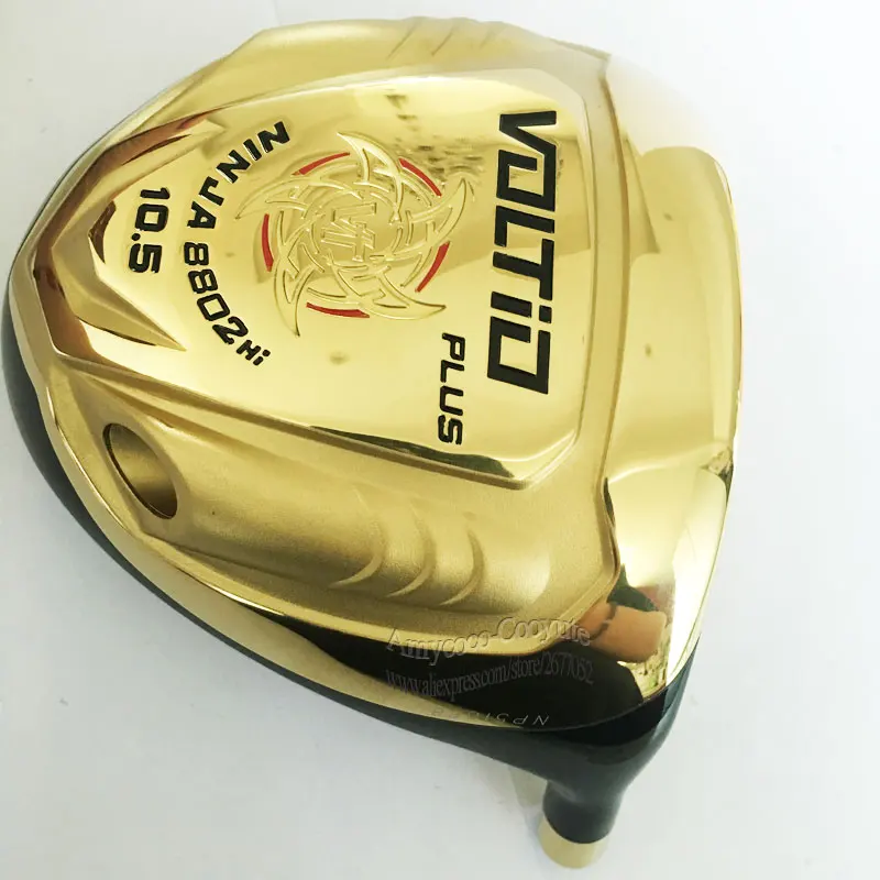Cooyute New driver Golf heads KATANA VOLTIO Golf driver 10.5loft Gold