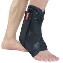 Kuangmi Ankle Brace Support Sports Adjustable Ankle Straps Foot Stabilizer Orthosis Football Compression Ankle Socks Protector