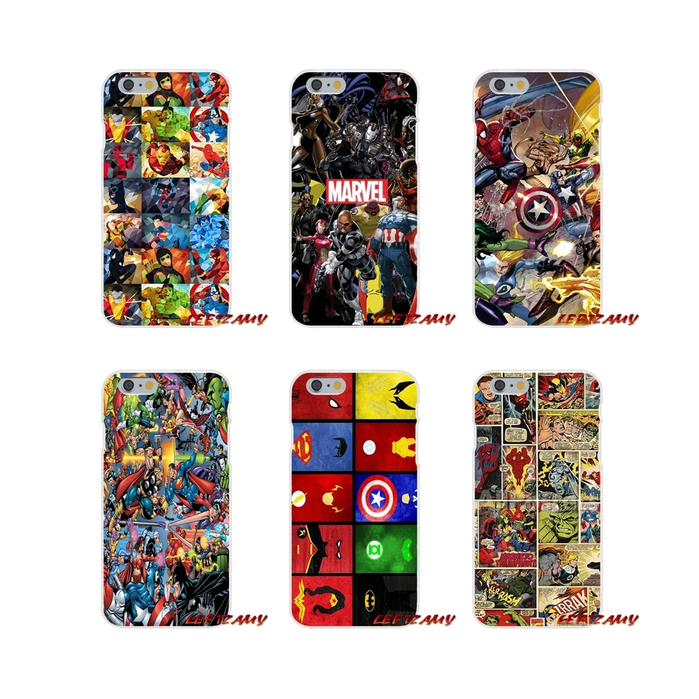 

For Samsung Galaxy S3 S4 S5 MINI S6 S7 edge S8 S9 Plus Note 2 3 4 5 8 Accessories Phone Shell Covers Marvel Comics logo