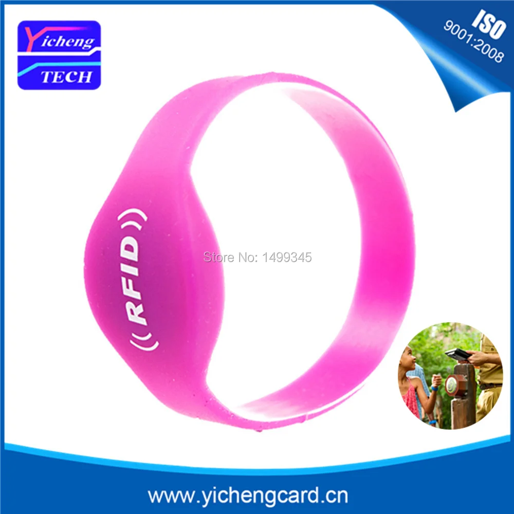 100pcs Universal Ntag215 ISO14443A NFC RFID Silicone Wristband All NFC Phone Available NFC Tag Waterproof Bracelet Smart Card