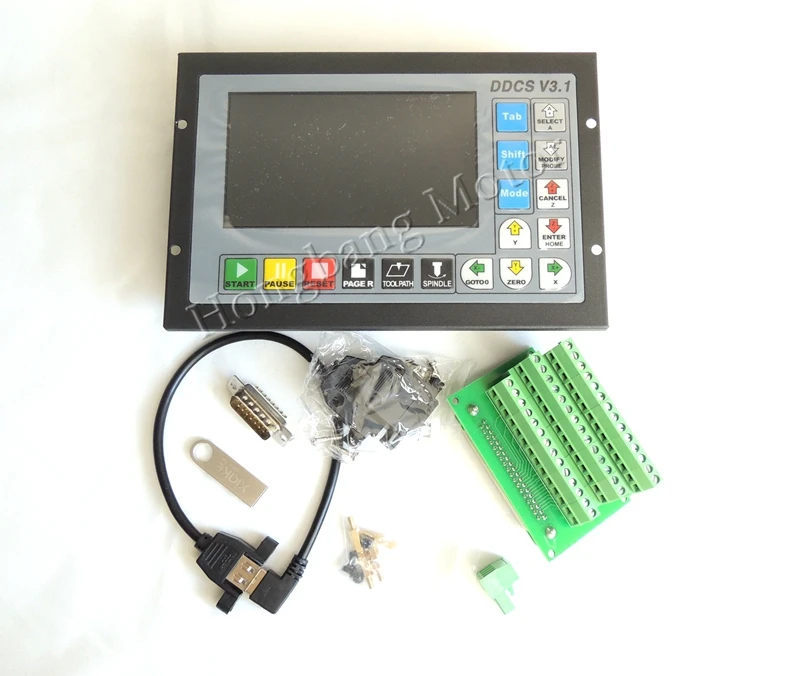 Envío Gratis DDCSV2.1 controlador fuera de línea compatible con 4 ejes USB CNC controlador interfaz