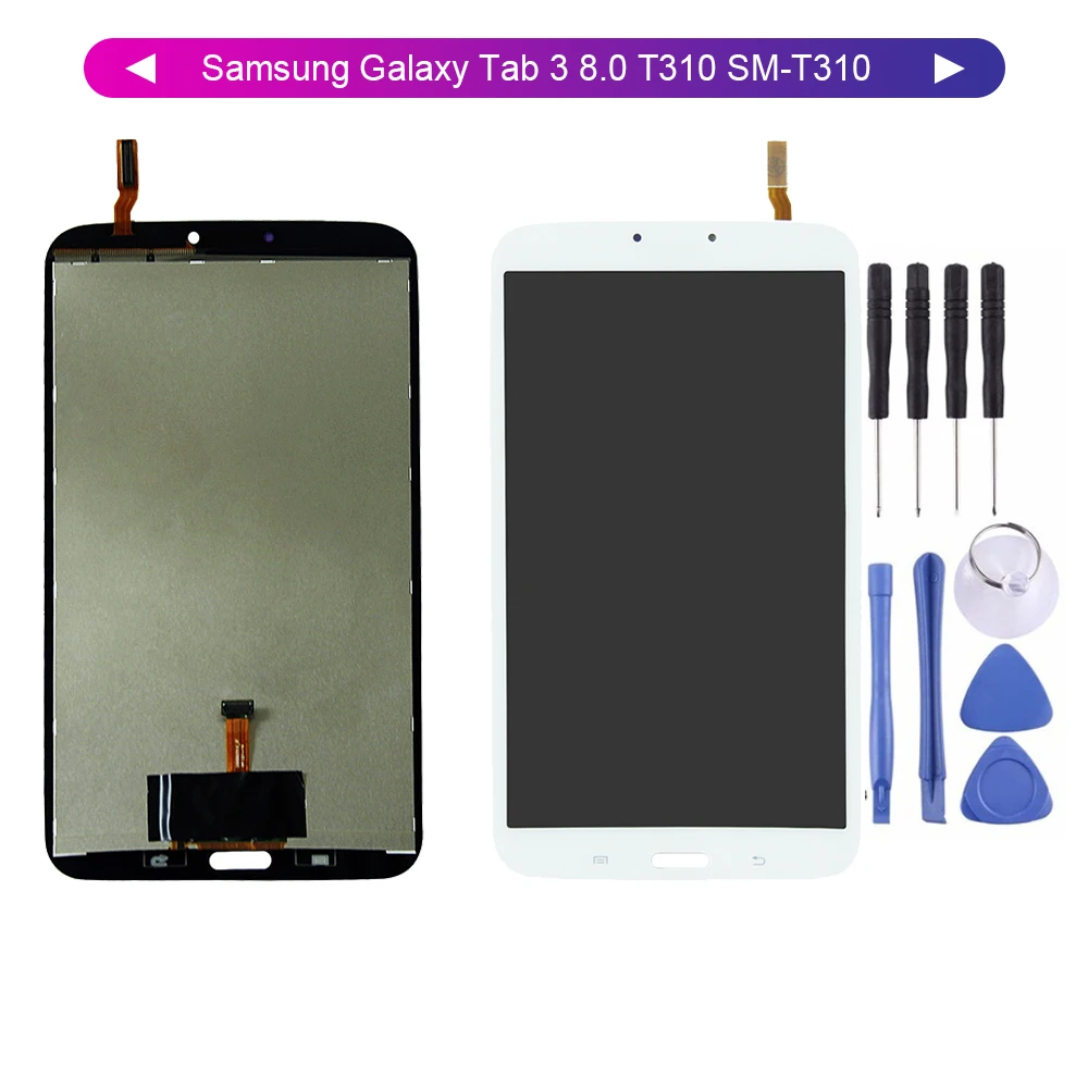 ЖК дисплей с дигитайзером для Samsung Galaxy Tab 3 8 0 T310 дюйма сенсорный экран Wi Fi и