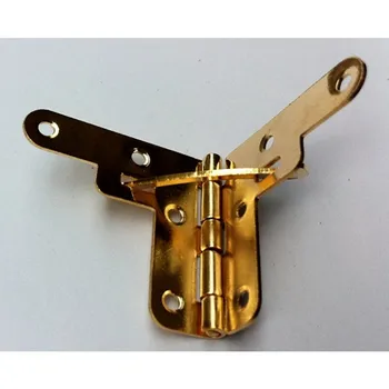

Triangle Lid Support Hinges Stay For Box Furniture Cabinet Door Kitchen Cupboard Hinges Lid Stays,Gold Color,30*32mm,40Pcs