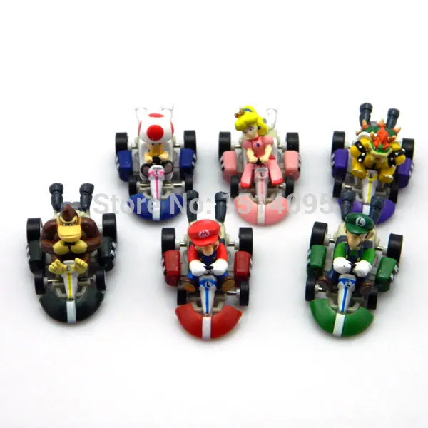 6pcs/set Super Mario Bros Car Kart Pull Back Cars PVC Action Figures Toys Dolls Classic Toys SM031 6pcs/set Super Mario Bros Car Kart Pull Back Cars PVC Action Figures Toys Dolls Classic Toys SM031