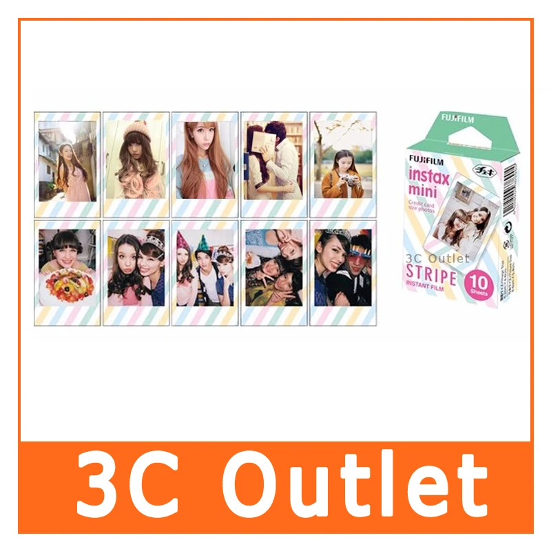 

Wholesale Fujifilm Instax Mini 8 Film,Fuji Instax Mini Stripe Film For Fujifilm Instant Mini7s,8,25,50s,70,90 Camera