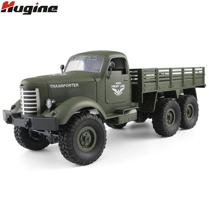 Koop RC Monster Truck Afstandsbediening Militaire Voertuigen Off Road Warrior 6X6 Tactische 2.4g Rock Crawler Elektronische speelgoed Kids Gift