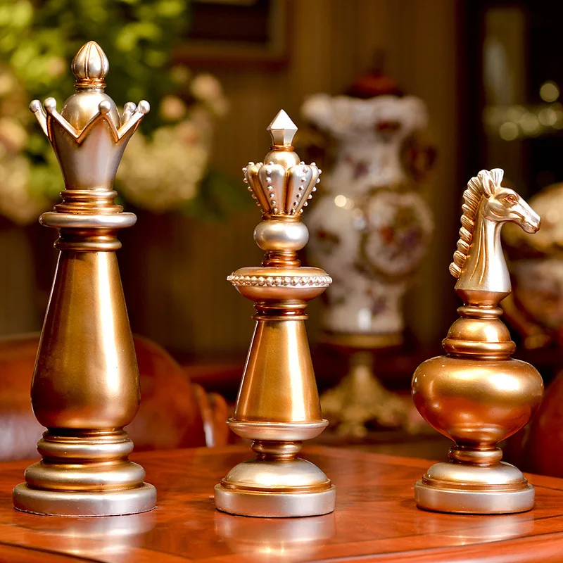 

Factory direct American country to do the old antique chess resin crafts ornaments home soft decoration wholesale