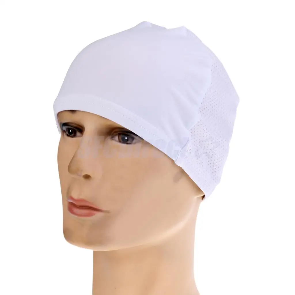 2Pcs Outdoor Women Men's Quick Drying Fleece Hat Bike Cycling Skull Cap Motorbike Under Helmet Riding Hats Caps Black White