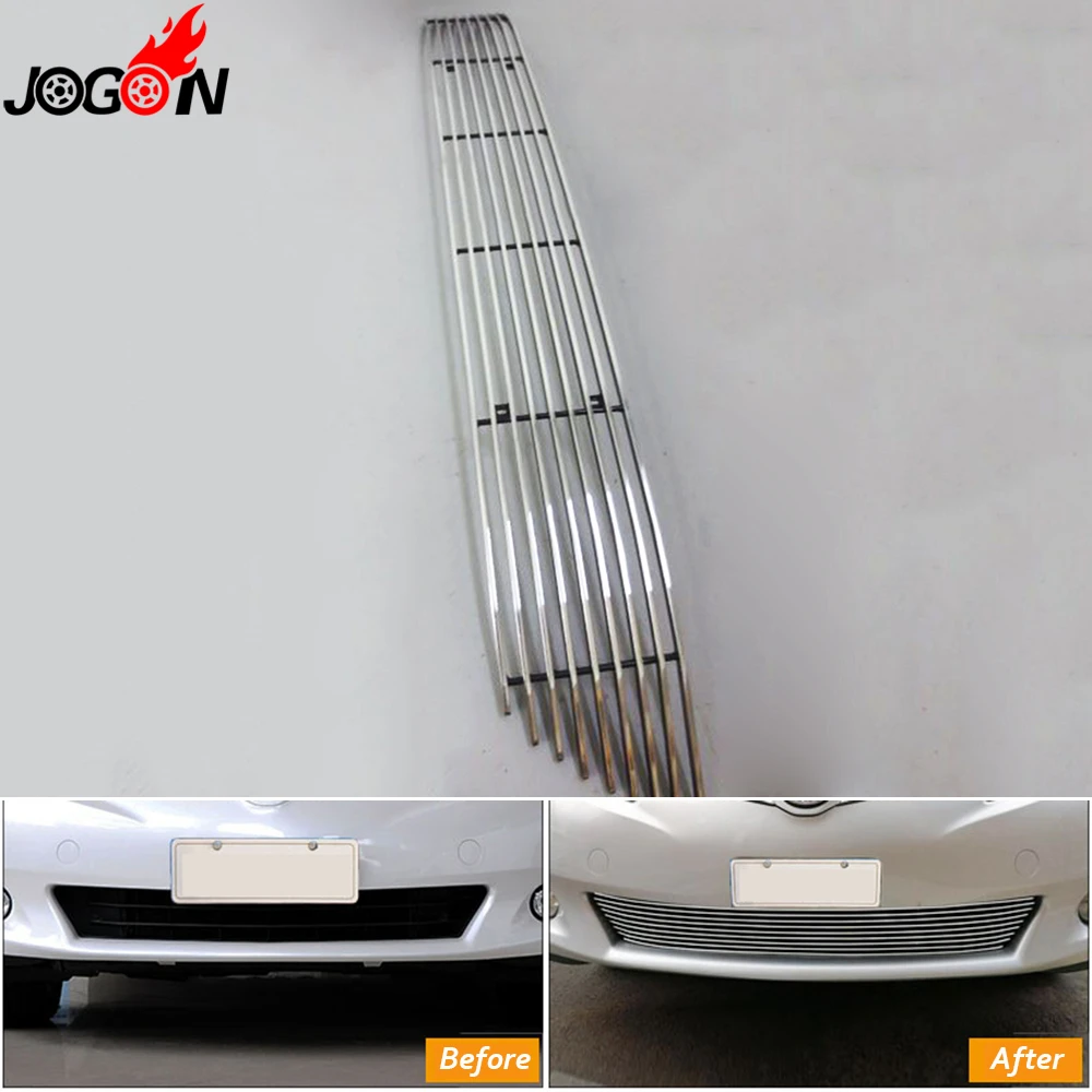 

For Toyota Previa 2006 - 2012 Car Front Bottom Grille Grill Molding Cover Trim Bezel Accessories Bright Silver Stainless Steel