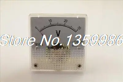 0~ 30 В DC 91C4 Аналоговый Вольт Напряжение Панель вольтметр