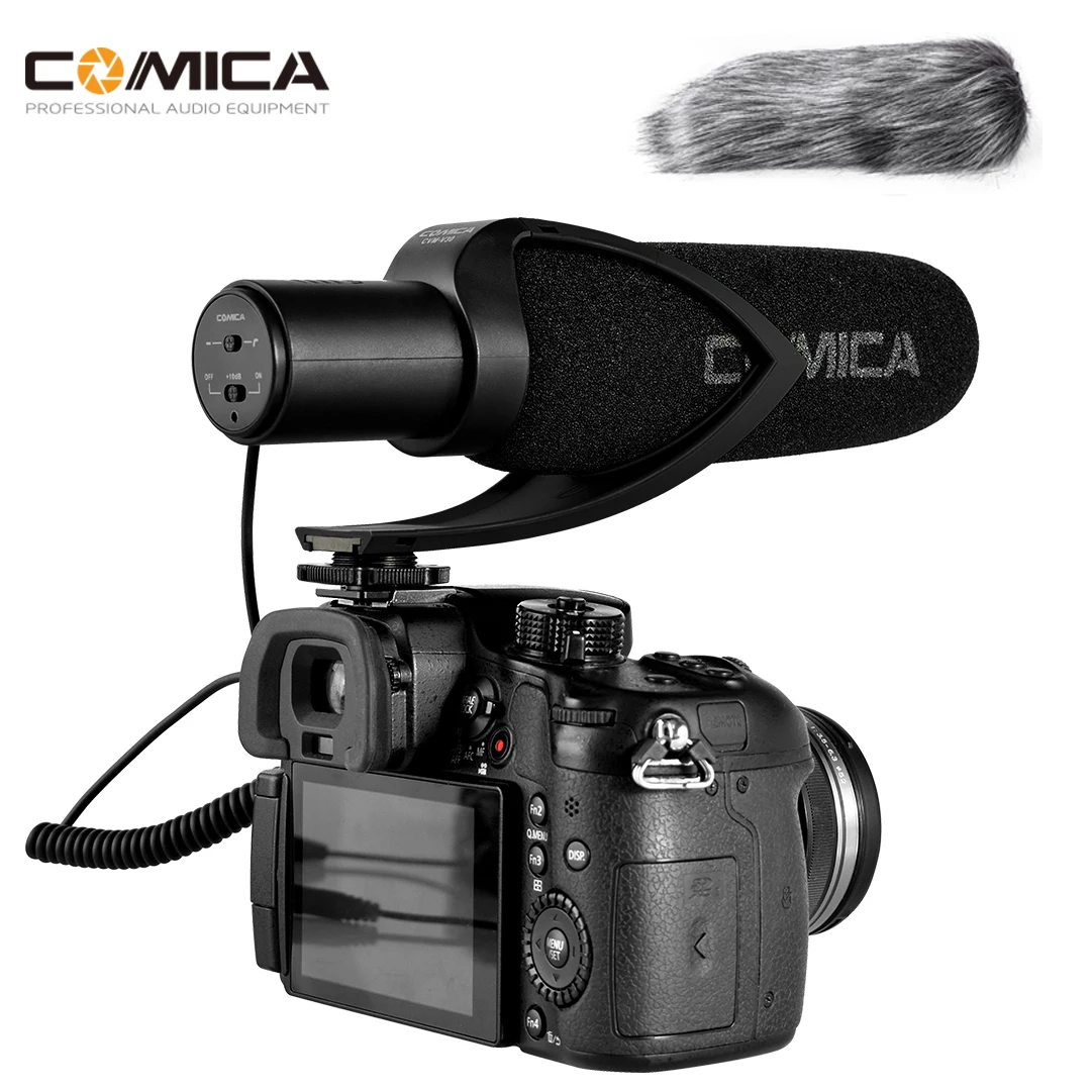 

Comica CVM V30 PRO Hypercardioid Condenser Microphone Interview Video Recording microphone Mic for DSLR Camera with Wind Muff