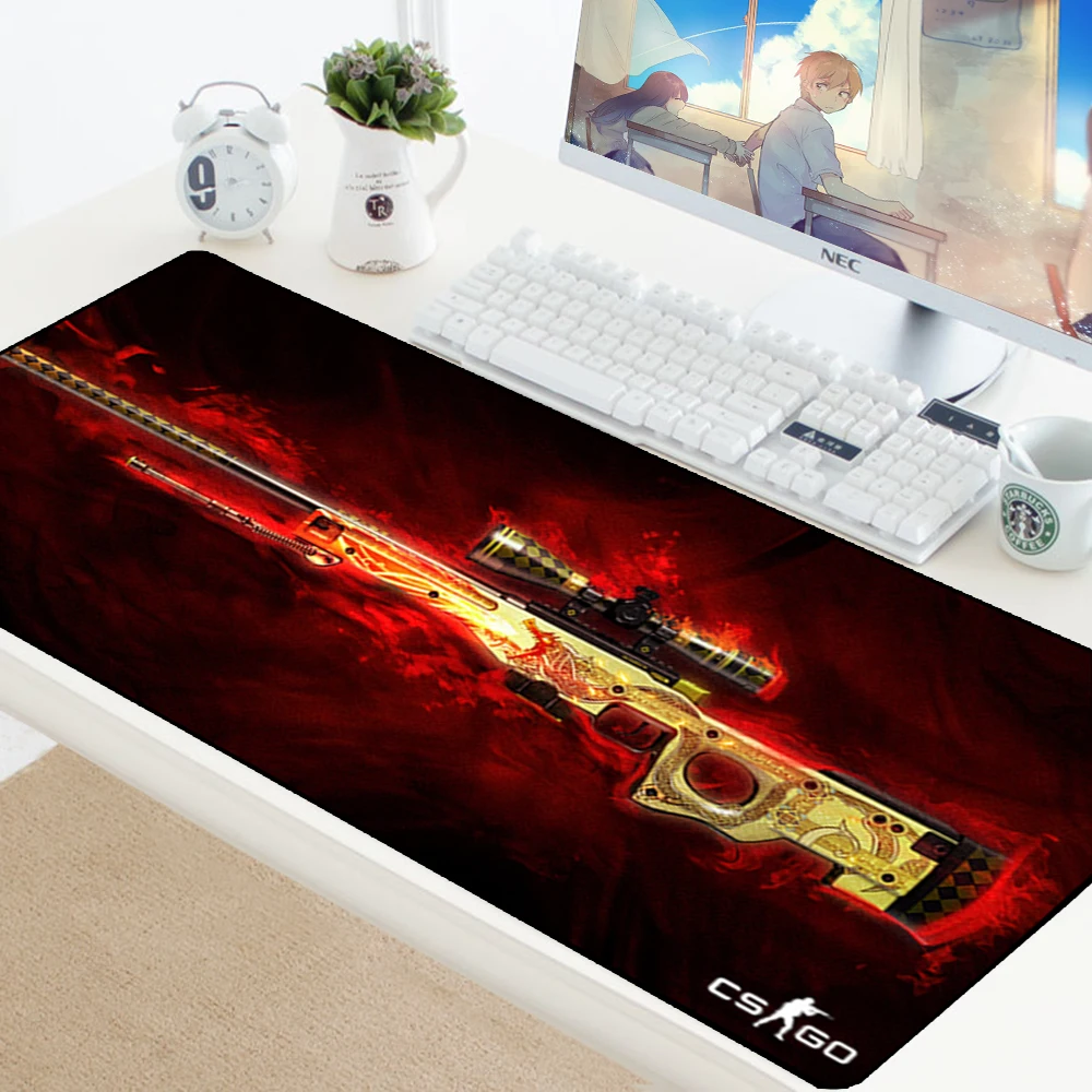 CS GO Custom Large Mouse Pad Speed Keyboards Mat Rubber Gaming Mousepad Desk Mat for Game Player Desktop PC Computer Laptop csgo