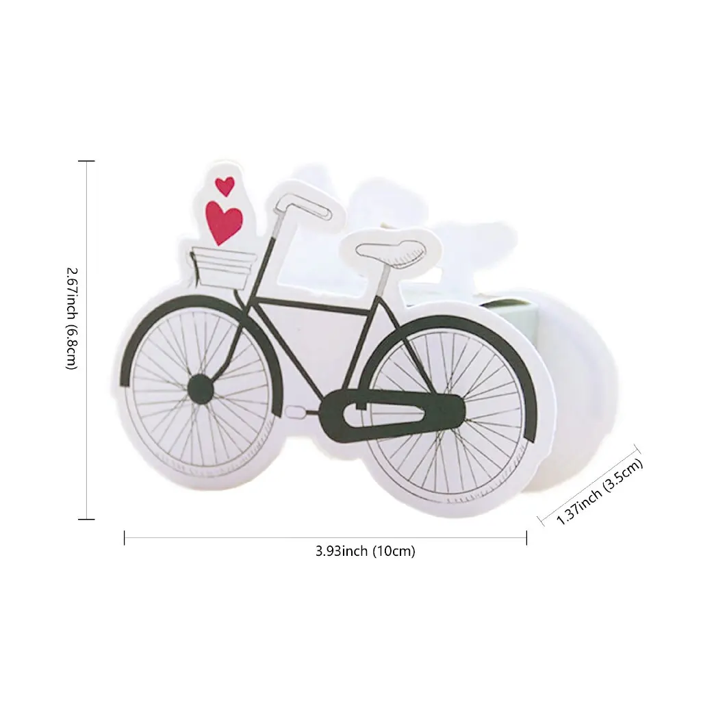 10 pcs Creative Paper vélo en forme de bonbons Boîte Cadeau De Mariage Fête D'Anniversaire Décoration! 
