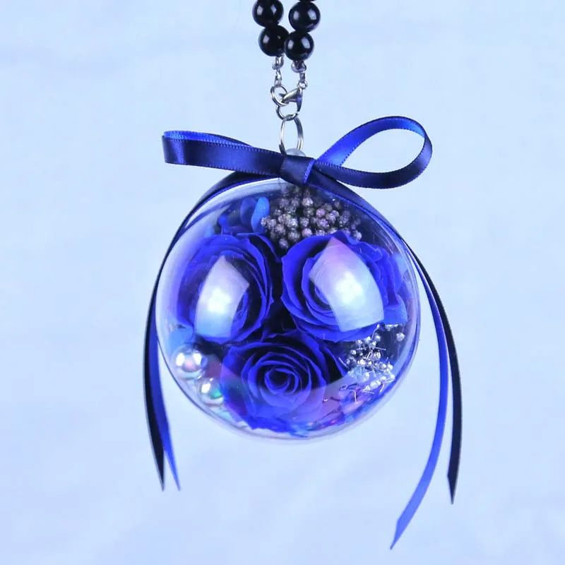 

7CM The Ball can be hanging with Fresh Preserved Rose,Forever Roses,Eternal Rose Set,Christmas Flower Decoration