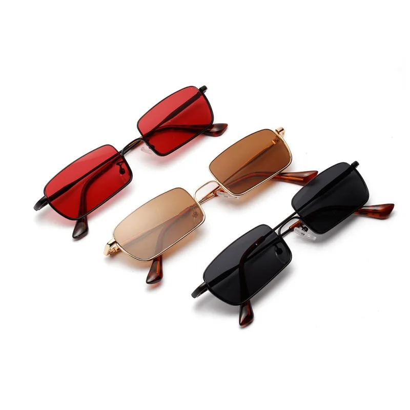 

Retro Fashion Frame Square Sunglasses Hip Hop Clear Colored Lens Festival Fashion Optical Glasses Unisex 2019 New Sunglasses