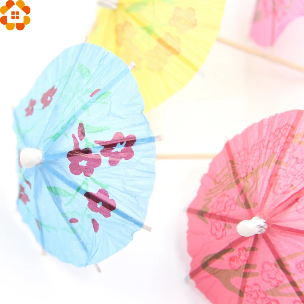50 шт. креативные бумажные топперы для торта с зонтиком Коктейльные зонтики для напитков вечерние украшения на день рождения/свадьбу