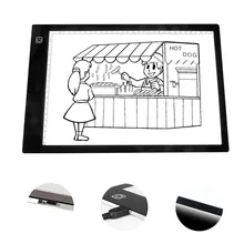 A4 светодиодный трассировочный свет коробка Портативный лампа Для Рисования Pad для рисования анимации трафарету X-ray просмотр QJY99