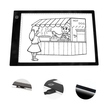 

New A4 LED Tracing Light Box Portable Drawing Light Pad for Sketching Animation Stenciling X-ray Viewing QJY99