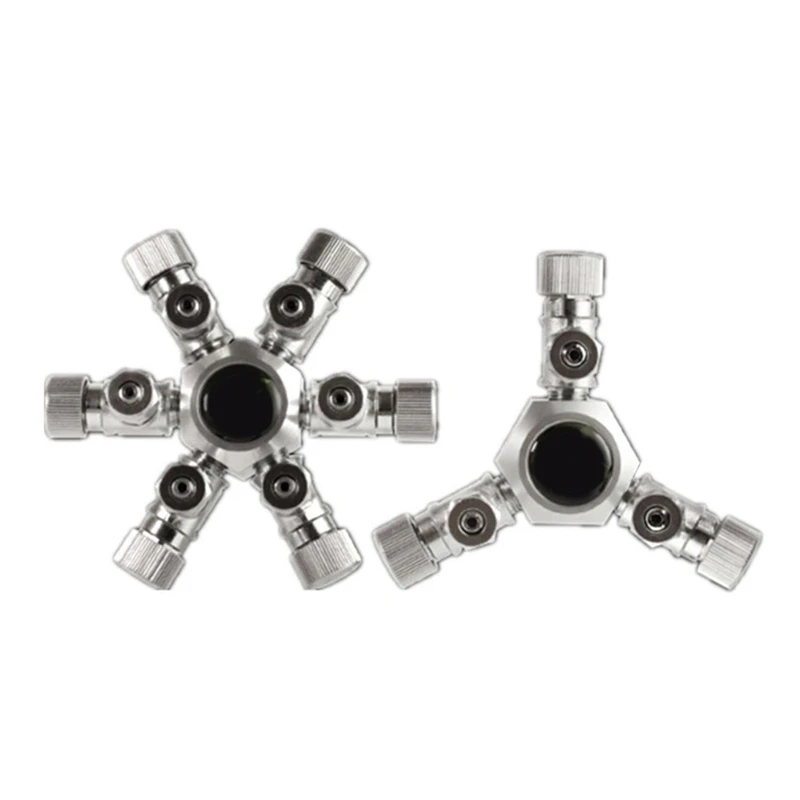 

Aquarium Plant Tank 3 6 Way Air Pump CO2 Regulator Solenoid Cylinder Splitter Lever Control Switch Tap Connector Bubble Counter