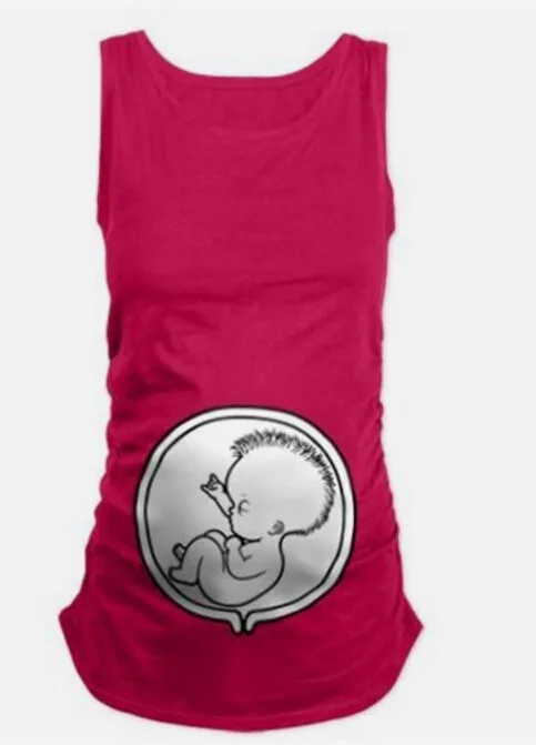 Godier Pregnant Women Costume Summer Funny Pregnancy Cotton Vest Shirts Casual Sleeveless Tees Tops Plus Size Maternity Clothes Godier Pregnant Women Costume Summer Funny Pregnancy Cotton Vest Shirts Casual Sleeveless Tees Tops Plus Size Maternity Clothes