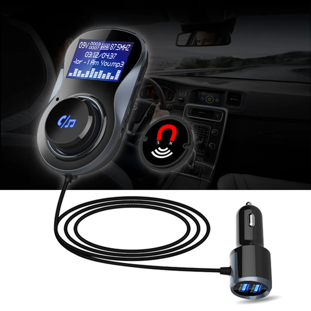 FM трансмиттер автомобильный с Bluetooth mp3 плеером и ЖК дисплеем|MP3-плеер для авто| |