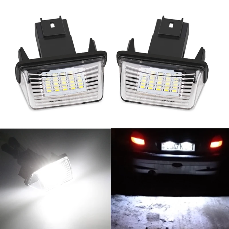 bright number plate lights