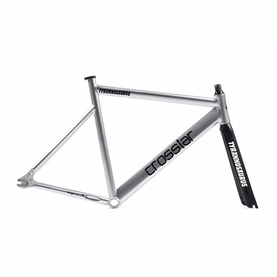 Excellent fixed gear bike frame 53cm 55cm 58cm TYRANS T2 FRAMESET TRACK fixie frame+carbon fiber fork fixed gear frameset fixie bike 4
