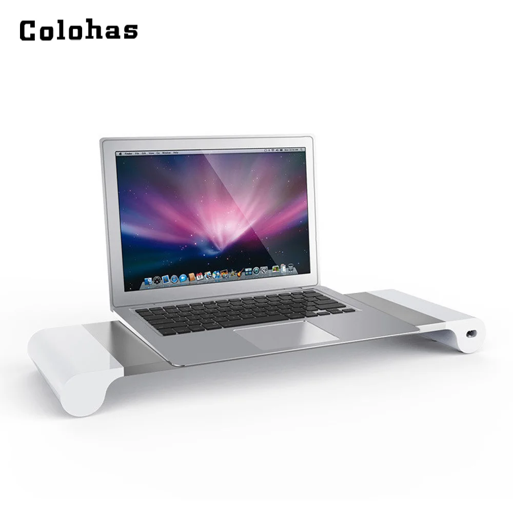 Подставка для ноутбука с 4 USB портами держатель из алюминиевого - Цена: 2 176,00 - 2 220,60 руб.