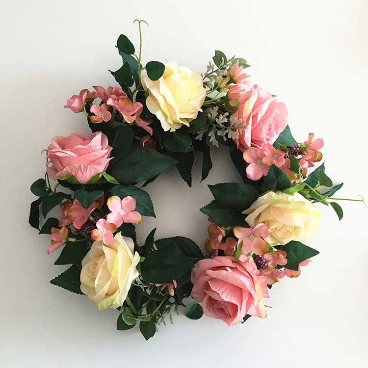

Klonca Natural Luxury Silk Flower 36*18cm 1pc Wreath Artificial Flower Wedding Decoration Living Room Decoration Door Hanging