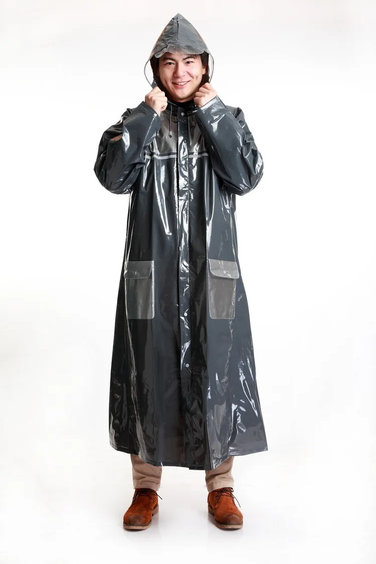 New Men Women Cheap Raincoat Rain Wear Thick Long Big Motorcycle