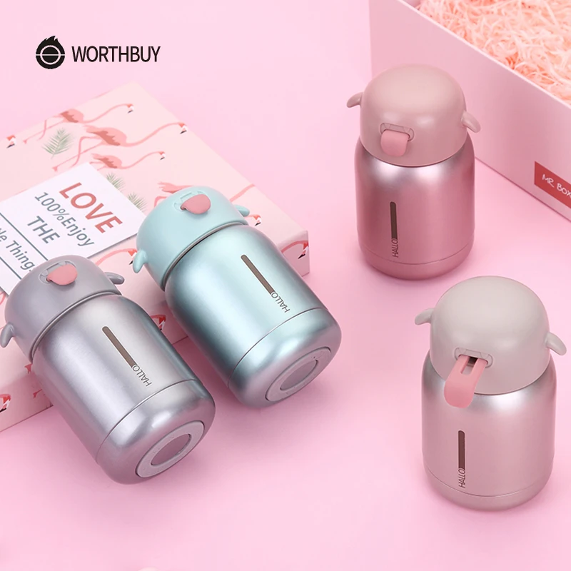 WORTHBUY портативный мини термос бутылка 304 из нержавеющей стали кружка вакуумная