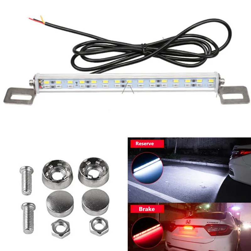 Waterproof 7W 30 LEDs Light Bar Backup Lights Tail Reverse Rear License