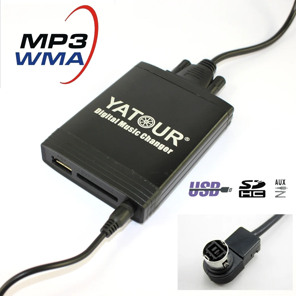 

Yatour YT-M06 For Alpine AI-NET Car USB MP3 SD AUX adapter Digital CD Changer interface