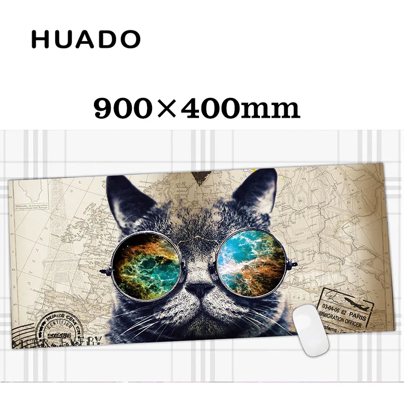 Tapis De Souris De Jeu En Caoutchouc De Chat Tapis De Souris Personnalisable Grande Taille 900 400mm Pour Le Jeu Et Le Travail De Bureau Aliexpress
