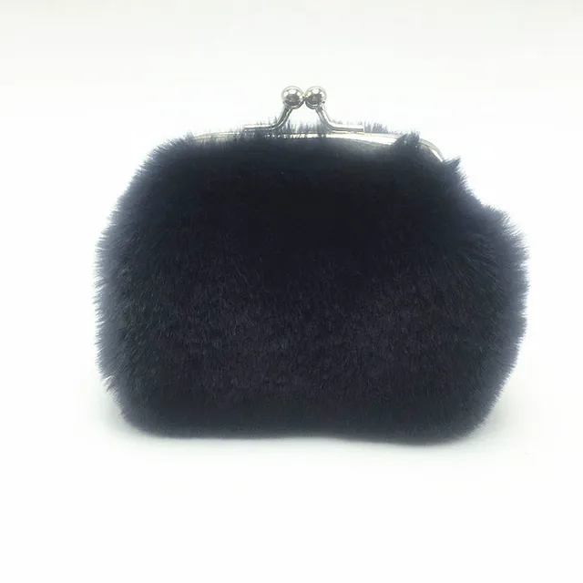 small fur purse