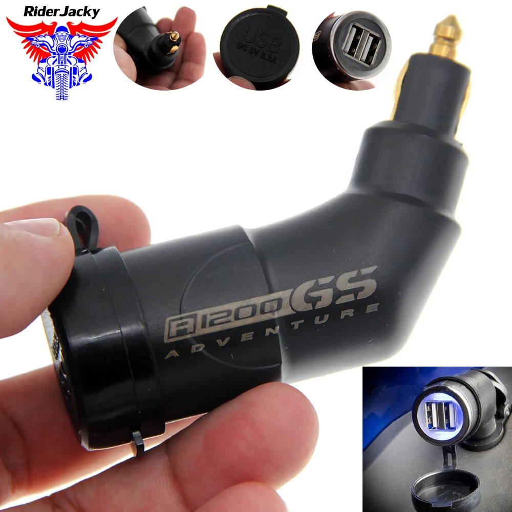 

Motorcycle Adjustable Dual USB interface Port Charger Adapter For BMW R1200GS ADVENTURE