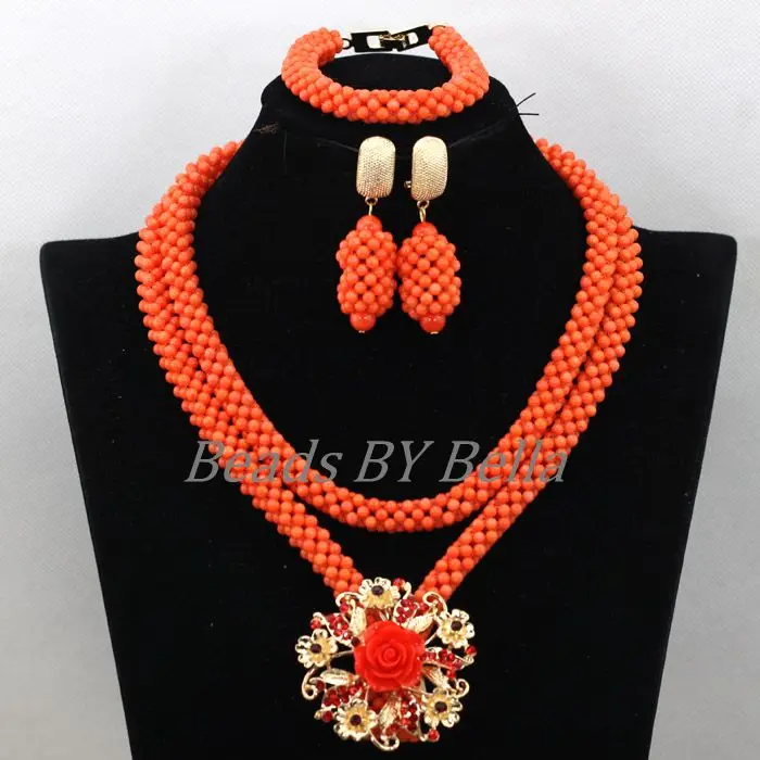 Trendy Coral Beads Nigerian Wedding Bridal Jewelry Sets New African Costume Jewelry Sets Statement Necklace Free Shipping ABK588 Trendy Coral Beads Nigerian Wedding Bridal Jewelry Sets New African Costume Jewelry Sets Statement Necklace Free Shipping ABK588