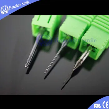 

5pcs VHF Zirconia Milling Burs DLC Coated Size 2.0/1.0/0.6mm