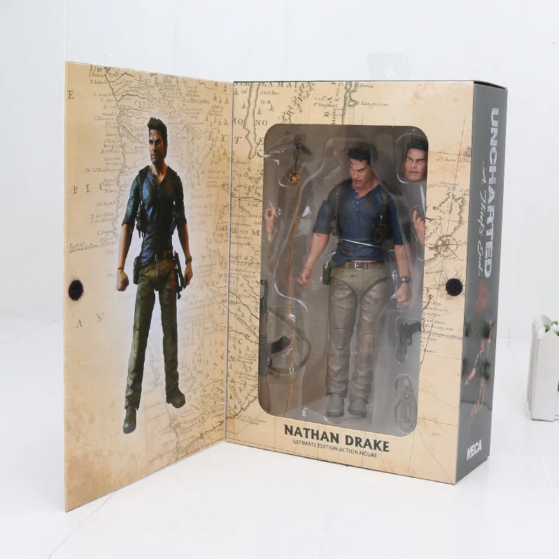 18 см NECA Uncharted 4 A краж с концом Нейтана Дрейка Ultimate Edition ПВХ экшн фигурка Игра