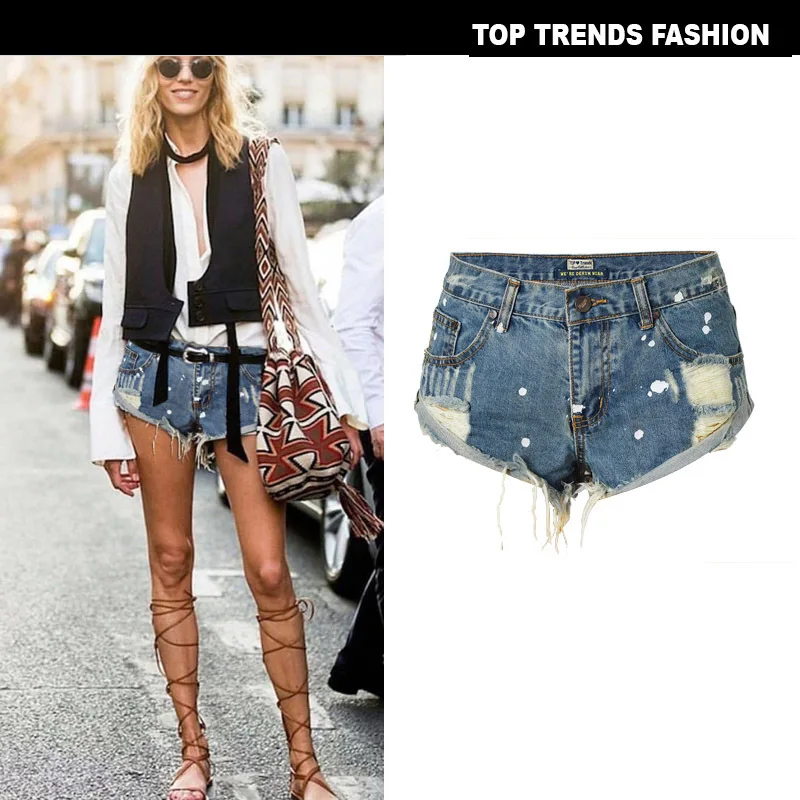hippie jean shorts