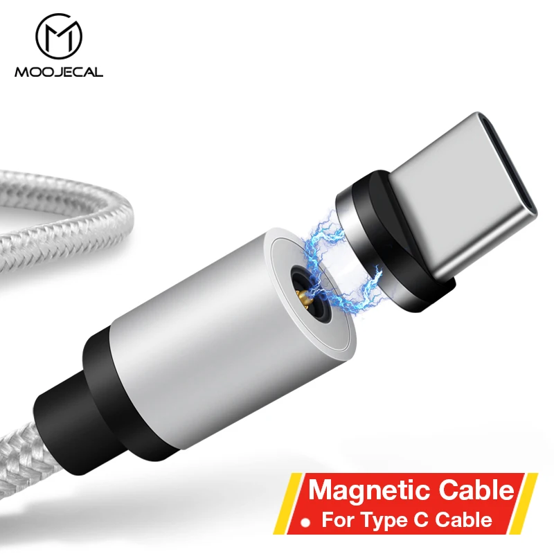 

MOOJECAL Magnetic USB Cable For iPhone Samsung S10 Type C Magnet Charger Data Charging Micro USB Cable Mobile Phone Cables