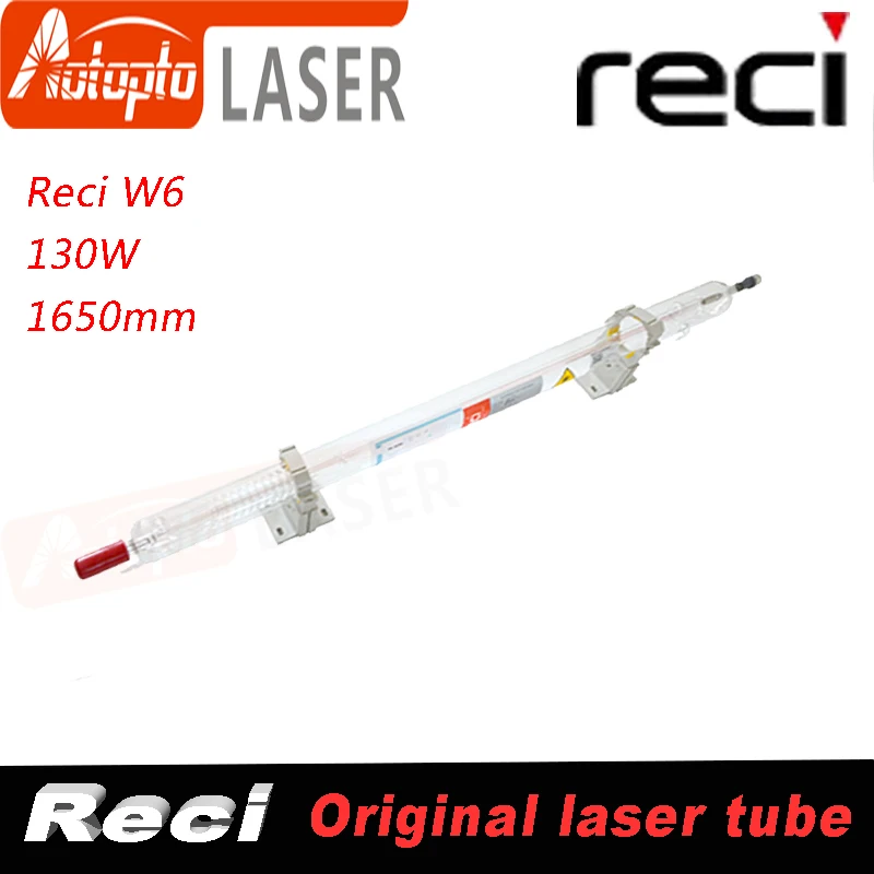 

Co2 130W 150W 150 Watt Reci Glass W6 Laser Tubes Tube For Co2 Laser Cutting Engraving Machine Dia 80mm Length 1650mm S6 V6 Z6