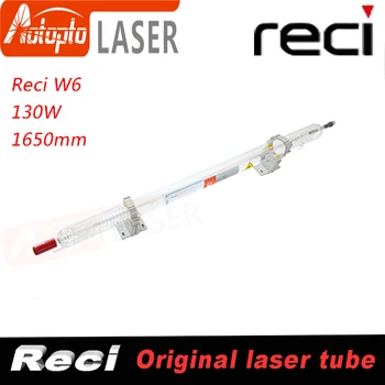 Co2 130W 150W 150 Watt Reci Glass W6 Laser Tubes Tube For Co2 Laser Cutting Engraving Machine Dia 80mm Length 1650mm S6 V6 Z6 efr f2 80w co2 glass laser tube 80mm diameter 1250mm length for co2 laser engraving machine