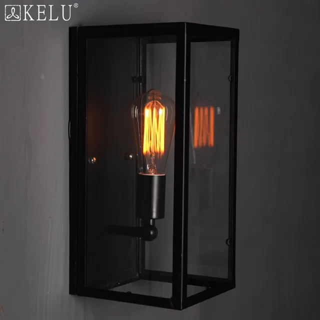 Iluminación del camino diseñador se retro lámpara de pared exterior creativo nórdico minimalista caja cristal lámpara.jpg 640x640.jpg Del creativo camino